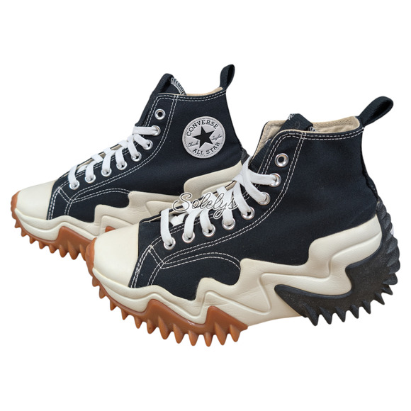 Converse Run Star Motion CX Platform High Top Black White Gum Sneaker Womens 8 - Picture 5 of 10